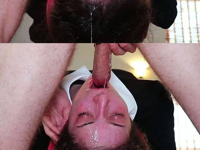 Amateur girlfriend blowjob with cumshot in mouth