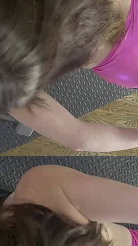 Spinner Anastasia Rose swallows cum licks ass