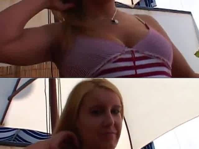 Sonia Manrique Spanish Whore Stripping on the Terrace
