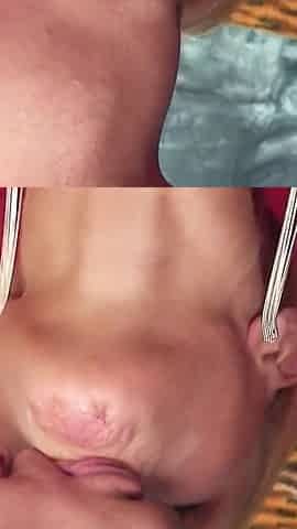 Friend sees his girlfriend masturbating then she is fucked dirty