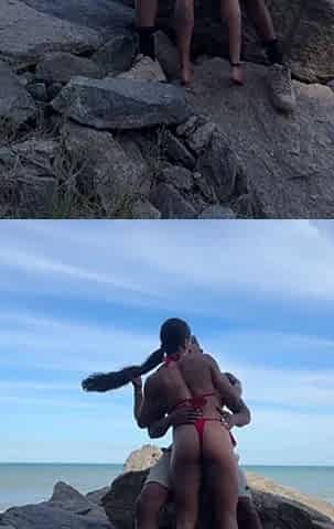 I invited a playgirl to go to the bare beach with me and we drilled right there