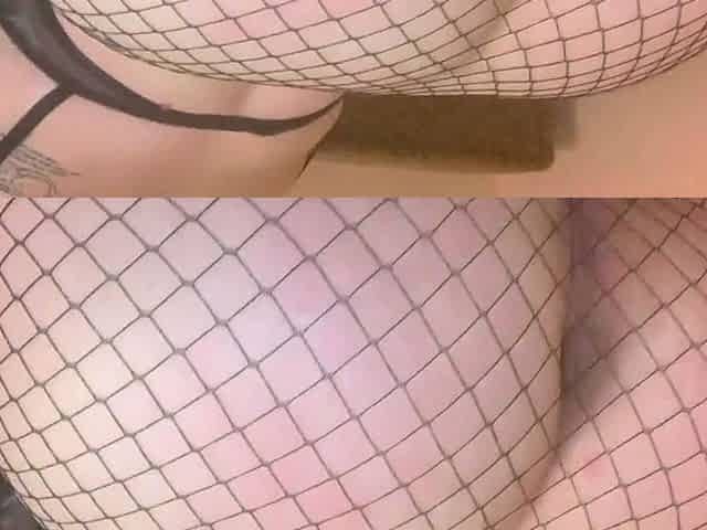 Beauty in Stockings Masturbates with a Sex Toy