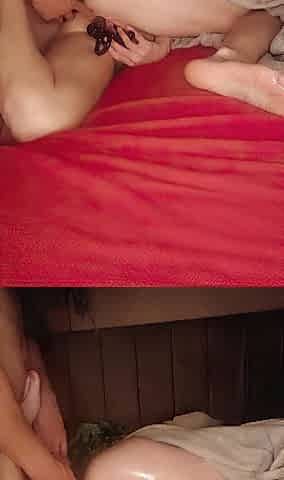 Wife's 1st double penetration with secret anal ally