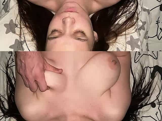 Daddy Please Fuck My Huge Natural Tits and Cum on Them Part 1