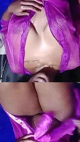 Alexa - Cute Afro Ebony: Pink Lingerie Ice Play Adventure