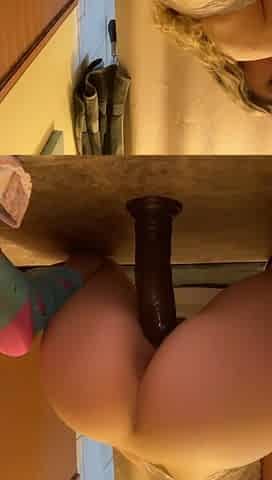 Had a moist fantasy and had to ride a biggest bbc toy