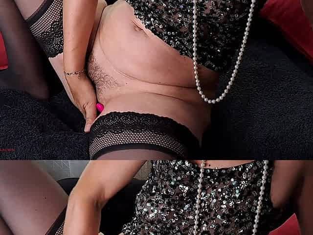 Karina Mature Camgirl - Pantyhose, Passion, and a Wild Ride Between Her Hairy Thighs