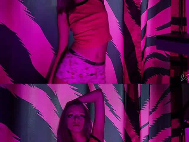 Striptease with Small Tits and Shaved Pussy!