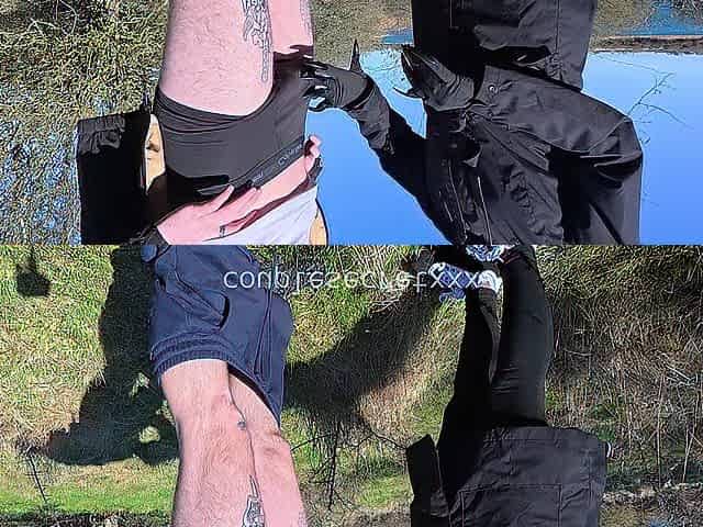 outdoor TUGJOB with ebony CLAWS...????nearly SEEN!????