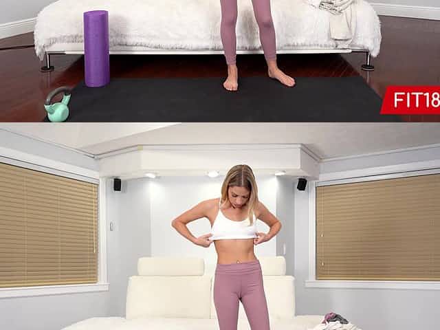 FIT18 - Khloe Kapri - Skinny Blonde With Braces In Yoga Pants Wants To Fuck Casting Agent