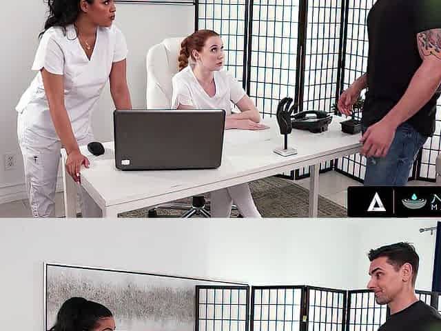 NURU MASSAGE - 2 Masseuses Madison Morgan And Maya Farrell Battle To Give The Most good Massage EVER!