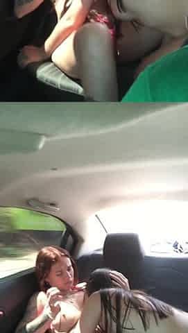 my angel asks me to lick her adorable vagina in the uber