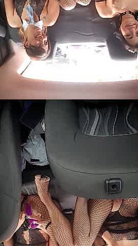 I masturbate with my ally in underware on the way home