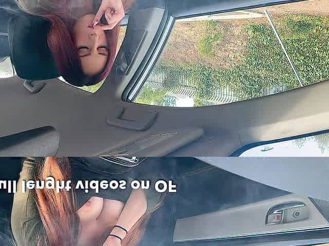 Artemisia Love 420 Smoke Fetish in the car / Large Melons Flashing Full movie scenes on OF