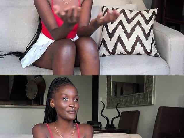 Perfect Tits Ebony Babe Riding Euro Big Cock