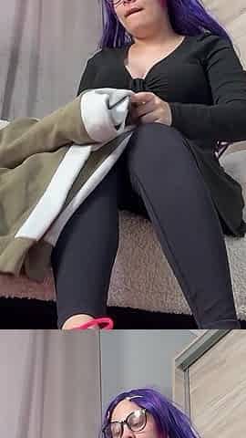 Giantess Catches Tiny Man Watching