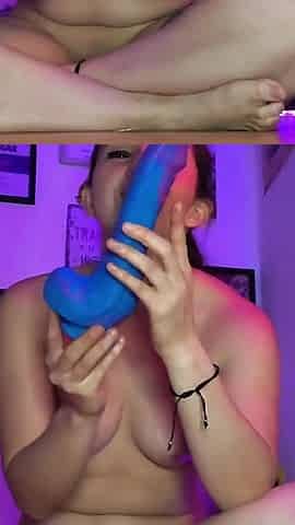 Trying Different Sized Dildos, I Want to See How Much My Tight Pussy Expands Part 2 19cm