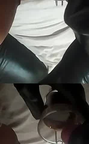 Busty Slutty Wife Fills Her Mouth with Lots of Cum From All Men