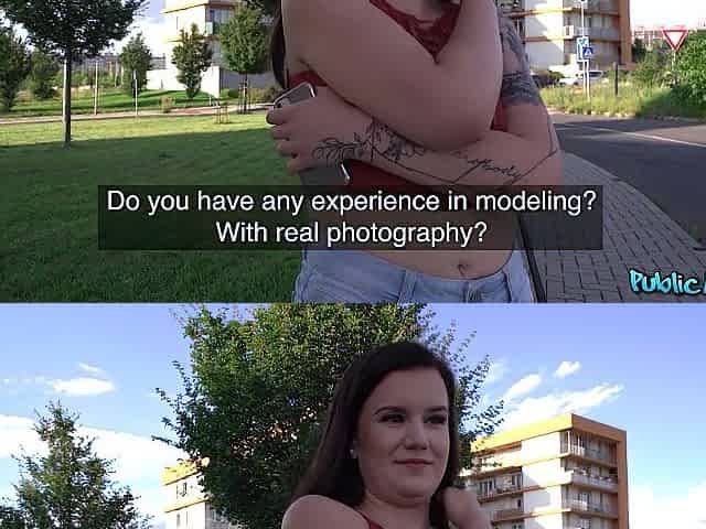 Public Agent - Cute as a button Little Eliss gets Undressed during AMATEUR Photoshoot
