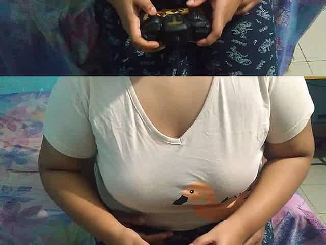 Hot Teen Stepsister Sex with Playing Games
