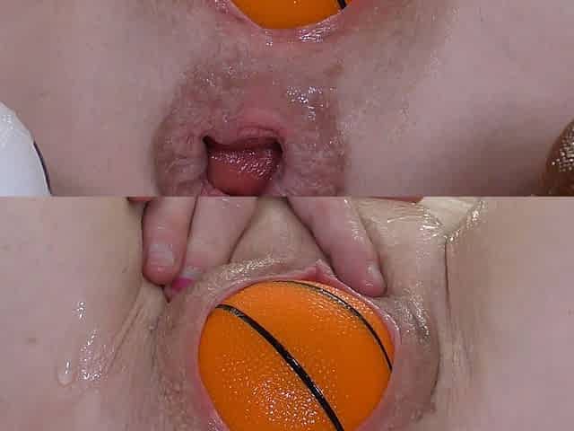 Big Balls Stuffed Into Pussy