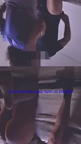Risky Blowjob: She Drops Her Shorts, Ass up Feet in Camera While Sucking Dick Terrified Hubby Walks in