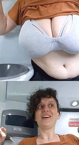 Great Big Boobs On Masturbating Redhead