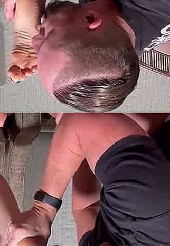 Licking Goddess Luna's Size 8 Feet!