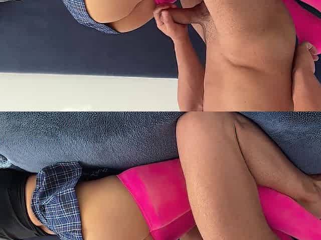 jizz flow on large booty /rubbing jock on schoolgirl with a ideal booty,in miniskirt/CandyLuxxx