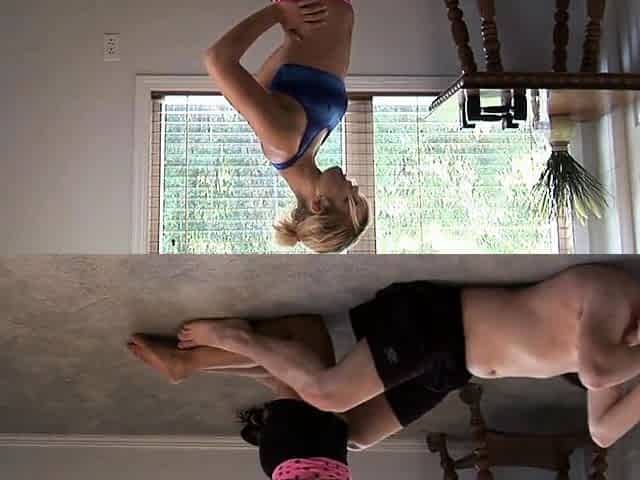 Blonde Amateur Yoga Session
