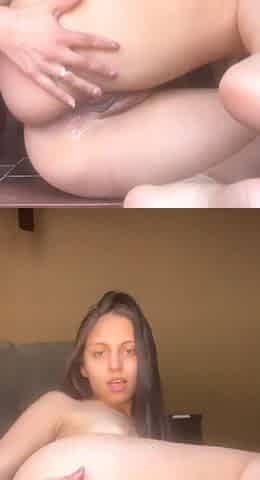 Argentina Golosa enjoys her Dildo in the Shell
