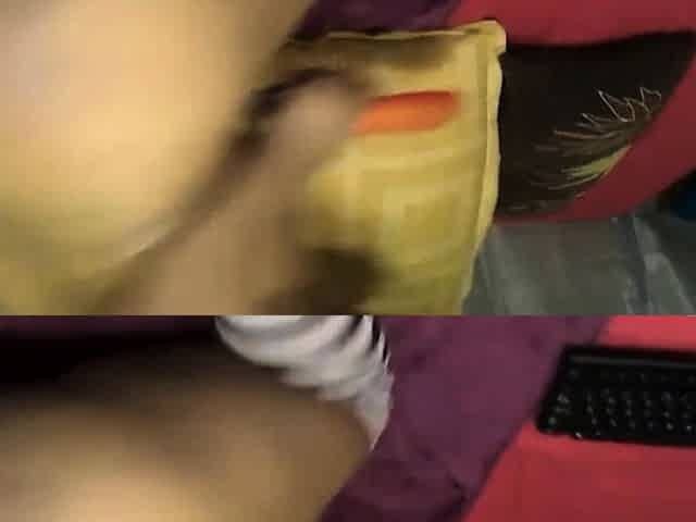 Big-Ass Ebony BBW Plays with Toy on Webcam