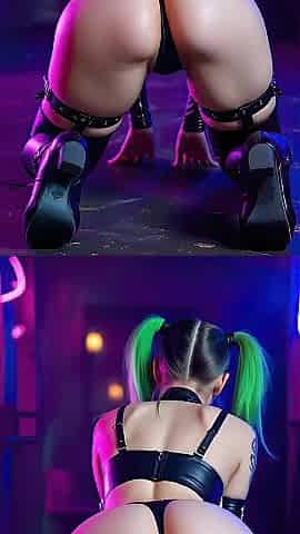 Planet Utoppia's Most excellent AI Generated Cyberpunk Horny Gals and Futas