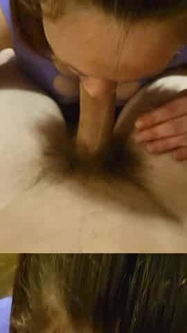Gave hubby a sloppy oral.. this chab cums in my taut butt ????????