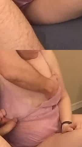 The Cuckold Takes Advantage of His Wife Who Sucks His Sperm in Her Mouth