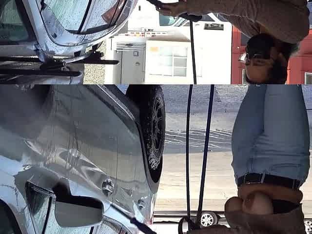 outdoor car wash exposed tits
