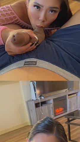 Look Me in My Eyes Wile I Suck Your Dick Step-daddy POV Blowjob Huge Cumshot Facial