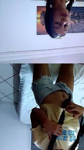 marvelous beauty changes garments in her room