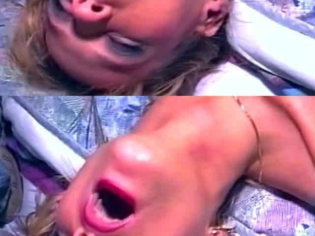 Mature Blonde Stretched Wide in Sloppy Anal Rosebud Action