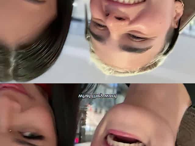 PRANK AT THE MALL! I made her twat vibrate whilst having dinner in public