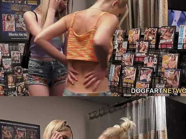 Lexi Lore And Natalia Queen Have Joy With Large Ebony Weenies At A Gloryhole