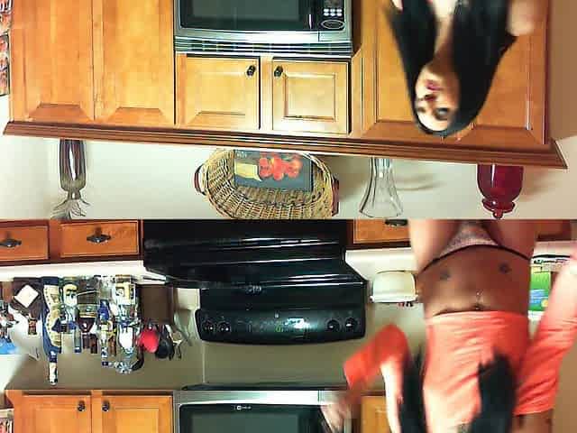 Kimberly George Webcamming whilst roommate cooks 9clip ~KimberlyGeorge~