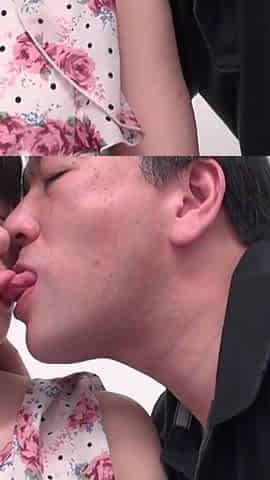 Rikako hasn't been fucked in a couple of days but she is happy when her boyfriend bends over to kiss her