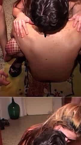 Blonde Gets Squirted All Over by an Army of Men - Unbelievable!