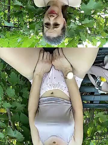 Didiâs Curly Twat and Flawless Breasts â Public Climax