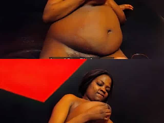 Ebony BBW With Big Tits on Webcam
