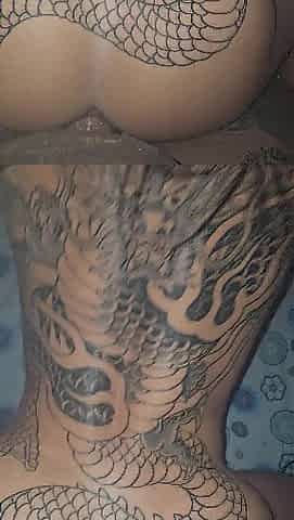 Doggystyle tattoo angel
