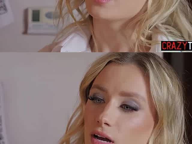 Hawt playgirl Lily Blossom drank large schlong and enjoyed coarse rimming