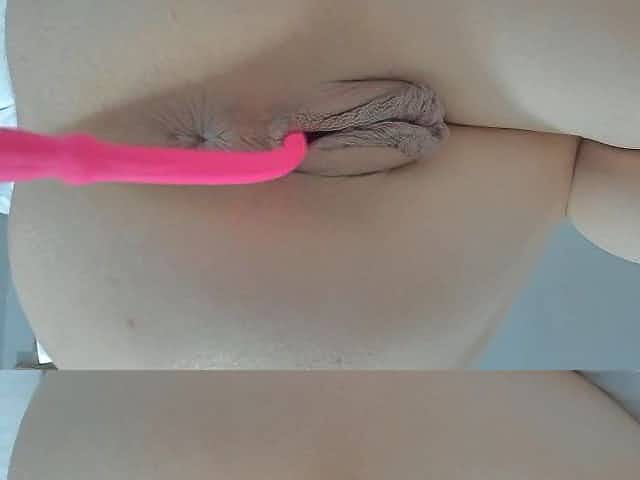 Butterfly big pussy lips, masturbating