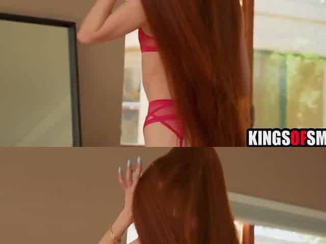 Redhead mother I'd like to fuck DPed by two BBC
